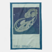 おとめ座 ヴィンテージ 占星術 十二星座 キッチンタオル (縦)