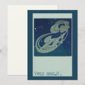 おとめ座 ヴィンテージ 占星術 黄道十二星座 (正面/裏面)