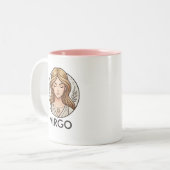 おとめ座 占星術 誕生日 コーヒーマグ ツートーンマグカップ (正面左)