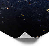おとめ座 星座 十二星座 ウォーターカラー 星 銀河 ポスター (角)