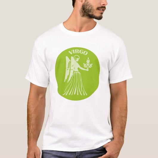 おとめ座、星座、占い、占星術 Tシャツ (正面)