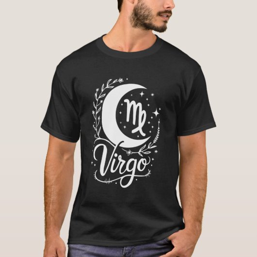 おとめ座 星座 誕生日 占い Tシャツ (正面)