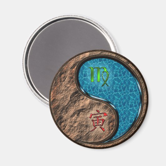 おとめ座 & 水の虎 マグネット (正面/裏面)