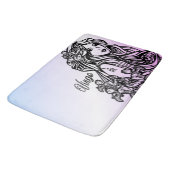 おとめ座 紫のサイン バスマット (アングル)