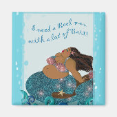 「おとりの多いリールマンが必要」磁石 マグネット (正面)