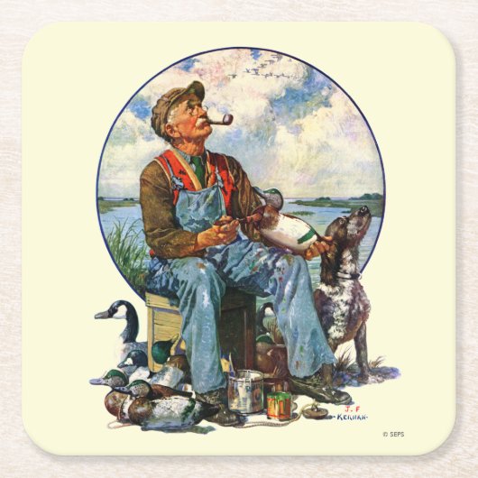 おとり スクエアペーパーコースター (正面)