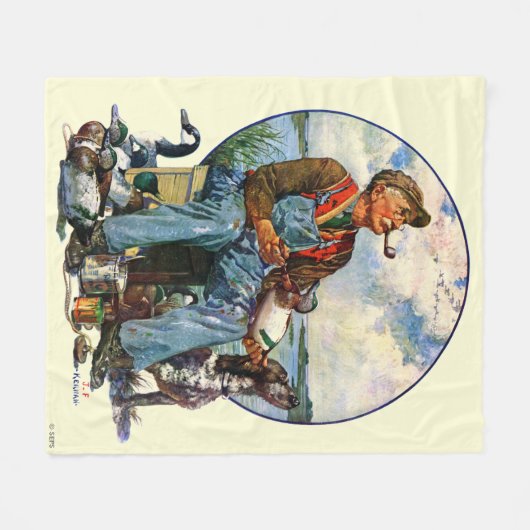 おとり フリースブランケット (正面(横))