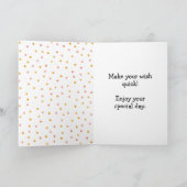 おどおどネコのバースデーキャンドル カード (内部)