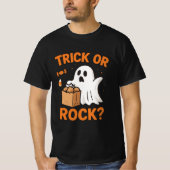 おどかすも岩も面白いハロウィンTシャツ Tシャツ (正面)