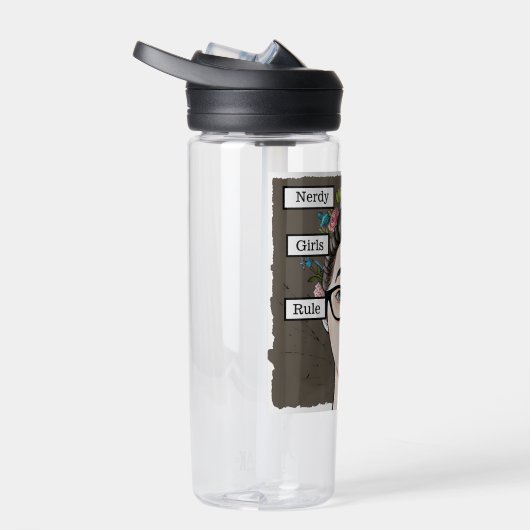 おどけた女の子が世界を支配 ウォーターボトル (右面)