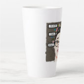 おどけた女の子が世界を支配 カフェラテマグ (正面)