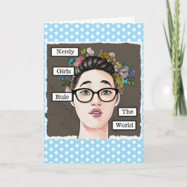 おどけた女の子が世界を支配 カード