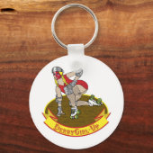 おどけた女の子 キーホルダー (正面)