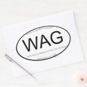 おどけ者の位置のデカールのバンパーステッカー 楕円形シール (封筒)