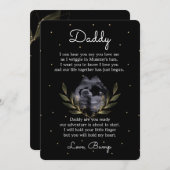 おなかからの愛らしいメッセージ 期待するパパへ シーズンカード (正面/裏面)