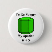 おなかがすいたからアパタイトは5だ 缶バッジ (正面)