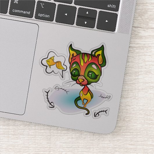 おなかがすいた猫 シール (詳細)