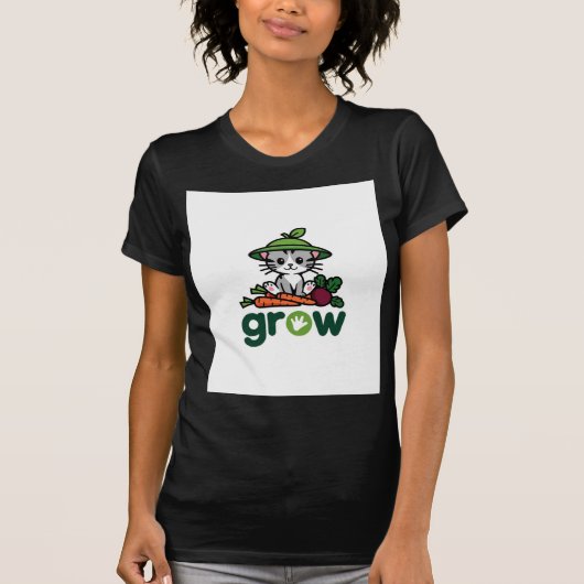 おなかがすいた猫 – Tシャツ (正面)
