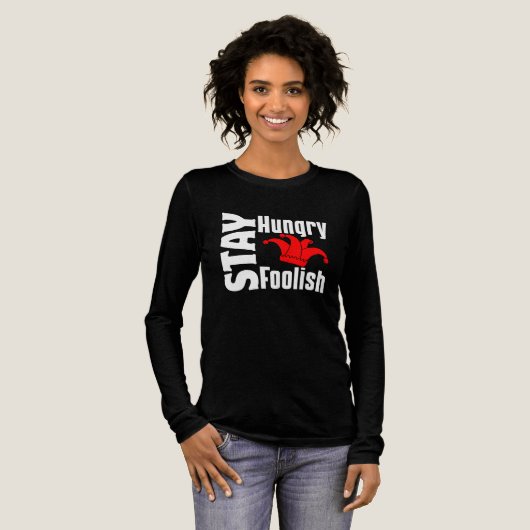 おなかすいたまま、愚かにして トライブレンドTシャツ (正面全体)