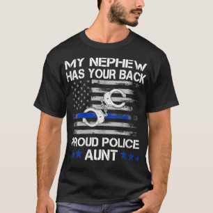 おなかには奥の警察のT誇りを持った叔母がいる Tシャツ