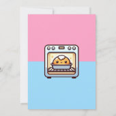 おなかの中の赤ちゃんの性別発表ブランチ 招待状 (裏面)