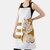 おなかの太った離れ猫が一人で エプロン (インサイチュ)