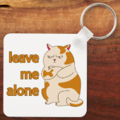 おなかの太った離れ猫が一人で キーホルダー (裏面)