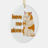 おなかの太った離れ猫が一人で セラミックオーナメント (右)