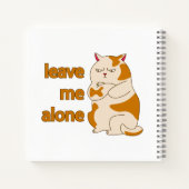 おなかの太った離れ猫が一人で ノートブック (裏面)