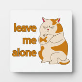 おなかの太った離れ猫が一人で フォトプラーク (正面)