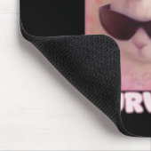 おなかの痛みを乗り越えたおもしろい猫 マウスパッド (コーナー)