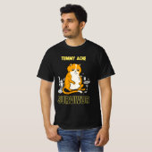 おなかの痛みを乗り越えた猫用Tシャツ Tシャツ (正面フル)