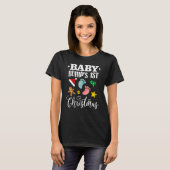おなかの赤ちゃんの初めてのクリスマス Tシャツ (正面フル)