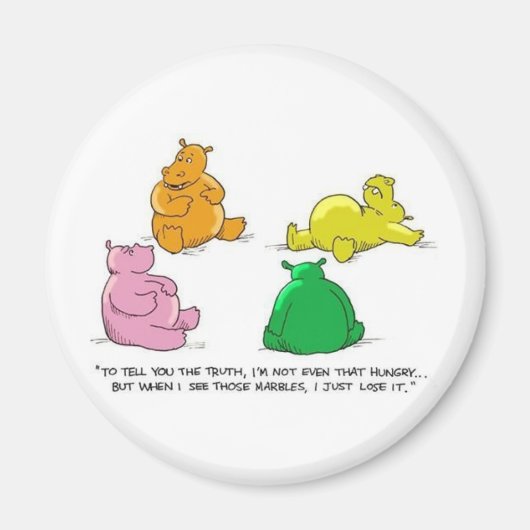 おなかをすかせたヒッポス！-マグネット マグネット (正面)