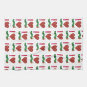 おなかをすかせた毛虫が大好きだ キッチンタオル (横)