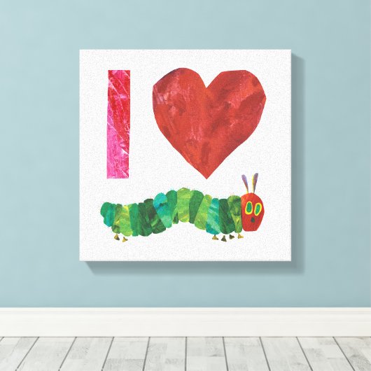 おなかをすかせた毛虫が大好きだ キャンバスプリント (インサイチュ (ウッドフロア))