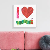 おなかをすかせた毛虫が大好きだ キャンバスプリント (インサイチュ (リビング))