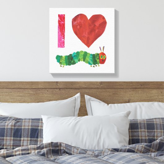 おなかをすかせた毛虫が大好きだ キャンバスプリント (インサイチュ (寝室))