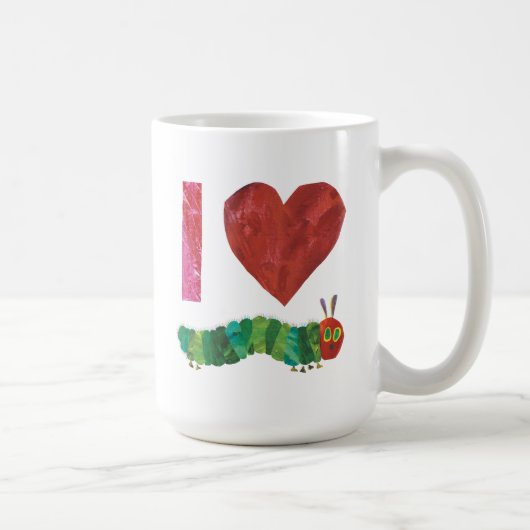 おなかをすかせた毛虫が大好きだ コーヒーマグカップ (右)