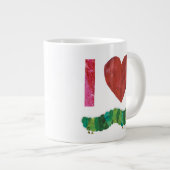 おなかをすかせた毛虫が大好きだ ジャンボコーヒーマグカップ (正面右)