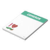 おなかをすかせた毛虫が大好きだ ノートパッド (回転)