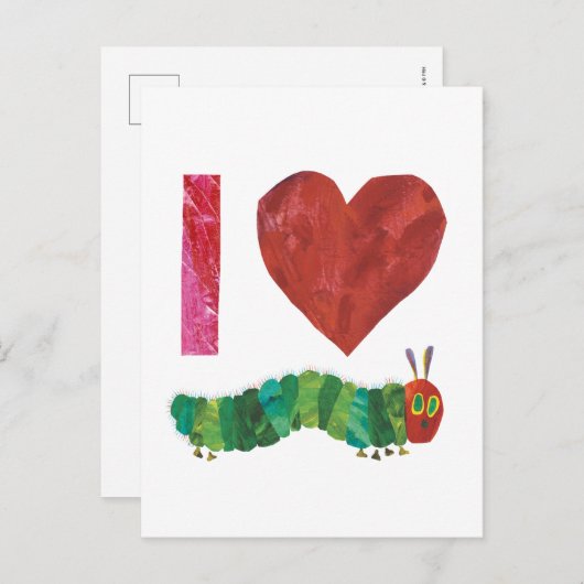 おなかをすかせた毛虫が大好きだ ポストカード (正面/裏面)