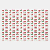 おなかをすかせた毛虫が大好きだ ラッピングペーパーシート (正面2)