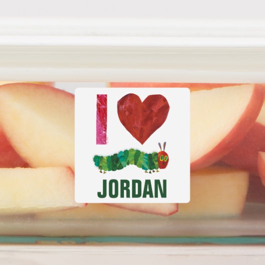 おなかをすかせた毛虫が大好きだ ラベル (貼付)