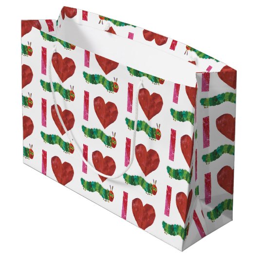 おなかをすかせた毛虫が大好きだ ラージペーパーバッグ (裏面アングル)