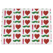 おなかをすかせた毛虫が大好きだ ラージペーパーバッグ (正面)