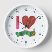 おなかをすかせた毛虫が大好きだ 壁時計 (正面)