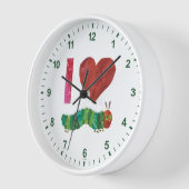 おなかをすかせた毛虫が大好きだ 壁時計 (傾斜)