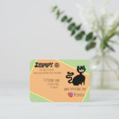 おなかをすかせた猫たち～名刺 名刺 (スタンド正面)