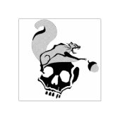 おなかをすかせた飛んでいる灰色の死リス ラバースタンプ (インプリント)